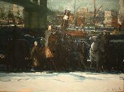 George Wesley Bellows Snow Dumpers oil on canvas